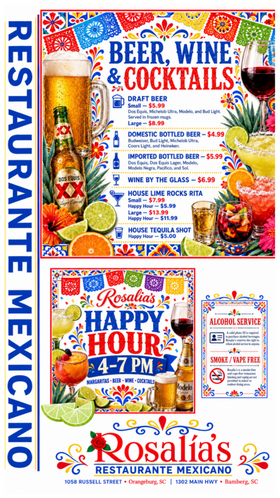 Rosalia’s Menu 2026 9